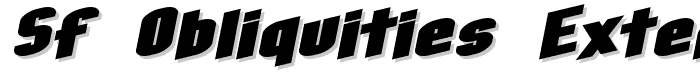 SF Obliquities Extended Bold font